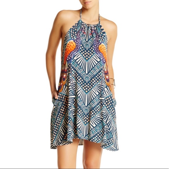 Mara Hoffman NWT 🦚 halter dress $220 pockets! - Picture 1 of 6